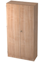 Hammerbacher Büroschrank 6910 SOLIDplus Sockelblende abschließbar 5OH (BxTxH) 100x42x200,4cm SG Weiß/Eiche