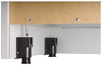 Garderobenschrank 7200 SOLID nicht abschließbar (BxTxH) 80x42x200,4cm Nussbaum/Silber Chromgriff