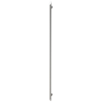 Garderobenschrank 7200 SOLID nicht abschließbar (BxTxH) 80x42x200,4cm Nussbaum/Silber Chromgriff