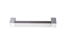 Kombischrank 7600 SOLIDplus Regal 3OH +4 Schubladen unten (BxTxH) 40,6x42x200,4cm Weiß/Eiche Chromgriff