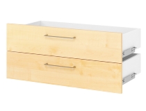 Hammerbacher Schubladen-Set 918S2 1OH Advanced 9 (BxHxT) 79,6x17,3x35cm Asteiche