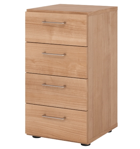 Hammerbacher Schubladenschrank 938S4 Advanced 9 Regal 3OH 4 Schübe +1 Ordnerhöhe (BxTxH) 80x41,7x110cm Graphit/Asteiche