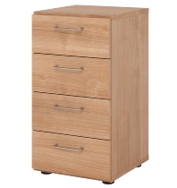 Hammerbacher Schubladenschrank 924S4 Advanced 9 Regal 2OH 4 Schubladen (BxTxH) 40x41,7x74,8cm Nussbaum