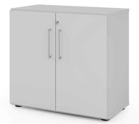 Hammerbacher Flügeltürenschrank 968T6 Advanced 9 "Klick" 6OH (BxTxH) 80x41,7x215,6cm Weiß/Beton