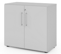 Hammerbacher Flügeltürenschrank 938T3 Advanced 9 "Klick" 3OH (BxTxH) 80x41,7x110cm Graphit/Grau