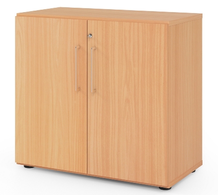 Hammerbacher Flügeltürenschrank 968T6 Advanced 9 "Klick" 6OH (BxTxH) 80x41,7x215,6cm Weiß/Beton