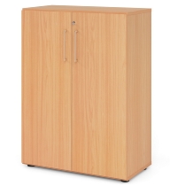 Hammerbacher Flügeltürenschrank 968T6 Advanced 9 "Klick" 6OH (BxTxH) 80x41,7x215,6cm Weiß/Beton