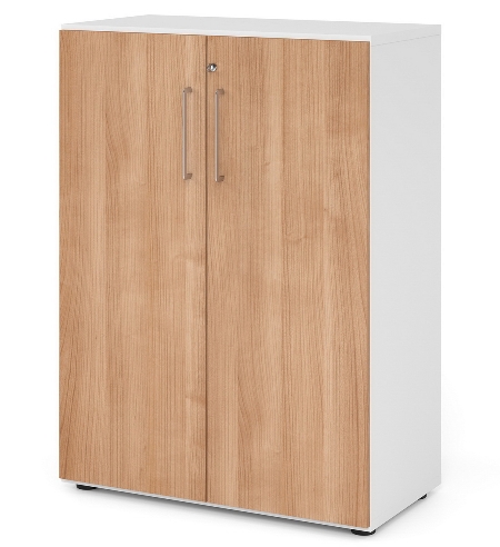 Hammerbacher Flügeltürenschrank 968T6 Advanced 9 "Klick" 6OH (BxTxH) 80x41,7x215,6cm Weiß/Beton