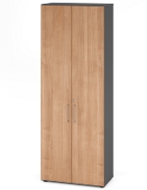 Hammerbacher Flügeltürenschrank 938T3 Advanced 9 "Klick" 3OH (BxTxH) 80x41,7x110cm Graphit/Grau