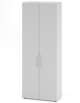 Hammerbacher Flügeltürenschrank 968T6 Advanced 9 "Klick" 6OH (BxTxH) 80x41,7x215,6cm Weiß/Beton