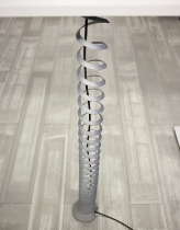 Hammerbacher Kabelspirale vertikal CKXE Kunststoff Silber Länge 130cm