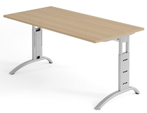 Hammerbacher Schreibtisch FS16 C-Fuß (BxTxH) 160x80x65-85cm Asteiche