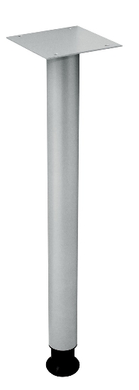 Ansatztisch HA60 mit Stützfuß (BXT) 60x80cm Ahorn/Silber