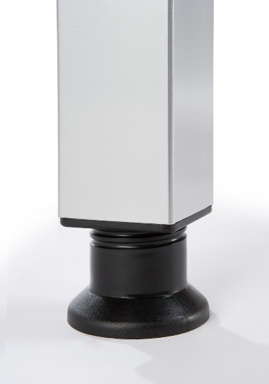 Hammerbacher Winkel-Schreibtisch 90° Serie JS82 U-Fuß eckig (BxTxH) 200x120/80x68-76cm Buche