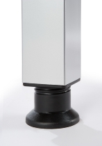 Hammerbacher Winkel-Schreibtisch 90° Serie JS82 U-Fuß eckig (BxTxH) 200x120/80x68-76cm Buche