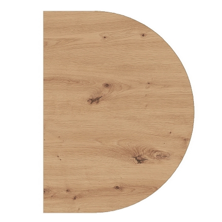Hammerbacher Ansatzplatte (Halbkreis) KA60 zu Konferenztisch Serie K (BxT) 60x80cm 