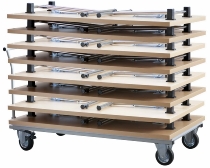Transportwagen KLW16 für Klapptische KL14/KL16 (LxB) 160 x 69cm 