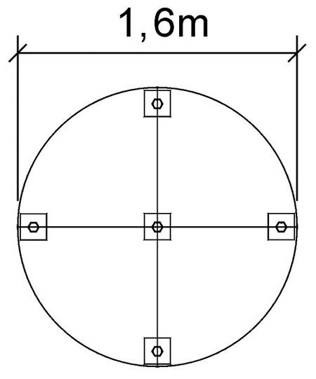 Viertelkreis KP91 zu Konferenztisch Serie K (BxT) 80x80cm Ahorn