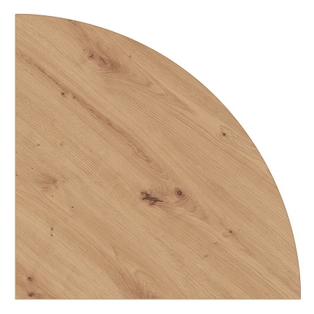 Ansatzplatte KP91 Viertelkreis mit Systembohrung für Stützfüße zu Konferenztisch Serie K (BxT) 80x80cm Graphit