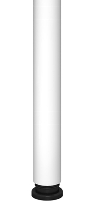 Verkettungsplatte LT12 Trapezform mit Stützfuß (BxTxH) 120x120x65-85cm Ahorn/Graphit
