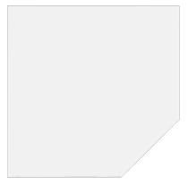 Trapezplatte LT12 mit Stützfuß (BxTxH) 120x120x65-85cm Weiß/Weiß