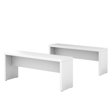 Hammerbacher MB118 Bistrobank (BxTxH) 118x34x45cm im 2er-Set Weiß
