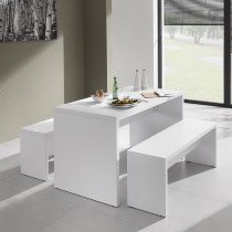 Bistrotisch MP130 (BxTxH) 130x68x72,8cm Weiß