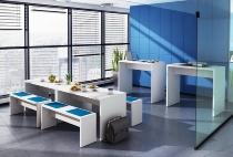 Bistrotisch MP130 (BxTxH) 130x68x72,8cm Weiß