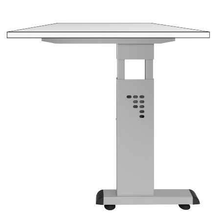 Hammerbacher OFUK/G (Aufpreis) verkürzte Tischfüße Schreibtisch Serie-O Silber 