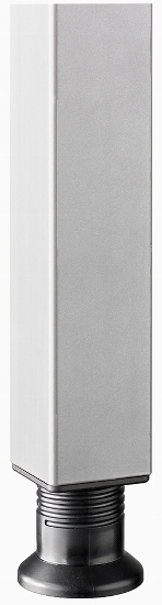 Hammerbacher Schreibtisch QS612 Mini-Office Arbeitshöhe 68,5-81cm 4-Fuß eckig (BxT) 120x67,2cm Weiß/Silber