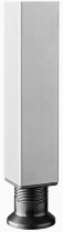Hammerbacher Schreibtisch QS612 Mini-Office Arbeitshöhe 68,5-81cm 4-Fuß eckig (BxT) 120x67,2cm Weiß/Silber