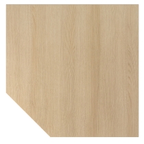 Hammerbacher RT12 Verkettungsplatte (BxT) 120x120cm Trapezform mit Stützfuß