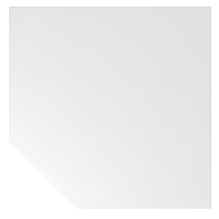 Hammerbacher RT12 Verkettungsplatte (BxT) 120x120cm Trapezform mit Stützfuß