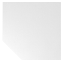 Hammerbacher RT12 Verkettungsplatte (BxT) 120x120cm Trapezform mit Stützfuß