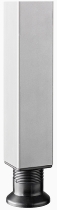 Hammerbacher STFQ/S zusätzl. Stützfuß aus Quadratrohr 6x6cm höhenverstellbar 68-82,5cm Silber