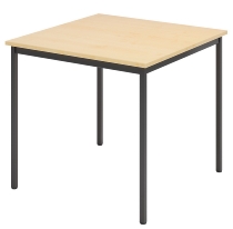 Hammerbacher Besprechungstisch VS12/D Vierkantfuß Schwarz (BxTxH) 120x80x72cm Buche