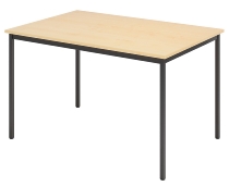 Hammerbacher Besprechungstisch VS12/D Vierkantfuß Schwarz (BxTxH) 120x80x72cm Buche