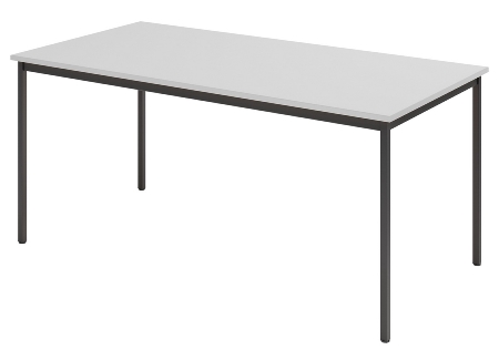 Hammerbacher Besprechungstisch VS12/D Vierkantfuß Schwarz (BxTxH) 120x80x72cm Buche