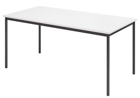Hammerbacher Besprechungstisch VS12/D Vierkantfuß Schwarz (BxTxH) 120x80x72cm Buche