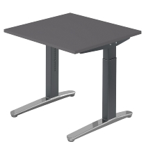 Hammerbacher XB19 Schreibtisch C-Fuß (BxT) 180x80cm Buche/GraphitPo