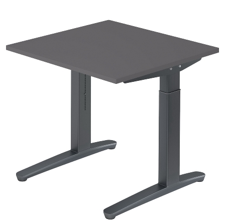 Hammerbacher XB16 Schreibtisch C-Fuß (BxT) 160x80cm Asteiche/Graphit