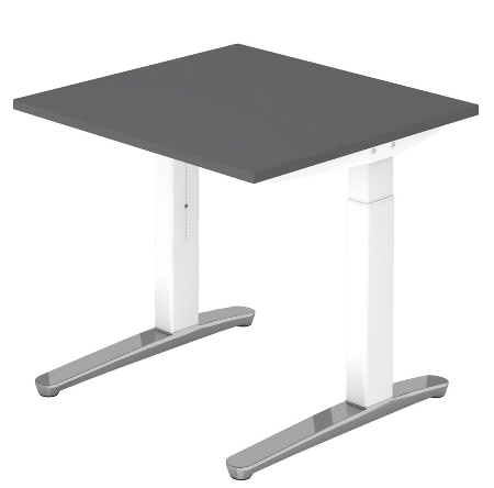 Hammerbacher XB19 Schreibtisch C-Fuß (BxT) 180x80cm Nussbaum/WeißPo