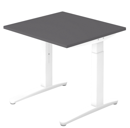 Hammerbacher XB12 Schreibtisch C-Fuß (BxT) 120x80cm Grau/Graphit