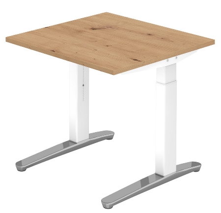 Hammerbacher XB19 Schreibtisch C-Fuß (BxT) 180x80cm Nussbaum/WeißPo