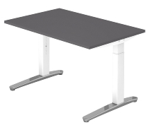 Hammerbacher XB16 Schreibtisch C-Fuß (BxT) 160x80cm Grau/Graphit