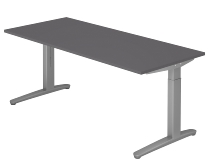 Hammerbacher XB16 Schreibtisch C-Fuß (BxT) 160x80cm Ahorn/WeißPo