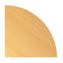 Verkettungswinkel 90° gerundet XBE91 mit Konsole 80x80cm Weiß/Graphit