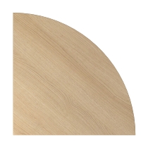 Verkettungswinkel 90° gerundet XBE91 mit Konsole 80x80cm Weiß/Graphit
