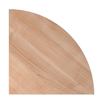 Verkettungswinkel 90° gerundet XBE91 mit Konsole 80x80cm Weiß/Graphit