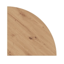 Verkettungswinkel 90° gerundet XBE91 mit Konsole 80x80cm Weiß/Graphit